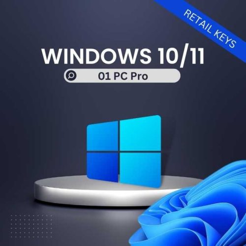 Windows 10 / 11 Pro – 1 PC [Retail Online] Lifetime Digital License