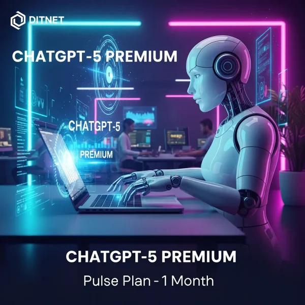 Buy ChatGPT Plus GPT-5 1 Month Access Share Account from DitnetKey gives you full access to OpenAI’s latest GPT-5 technology...