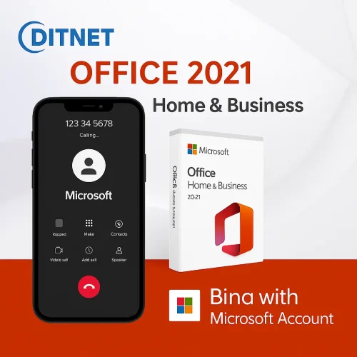 Microsoft Office 2021 Home and Business genuine license with Microsoft account binding by DITNET
