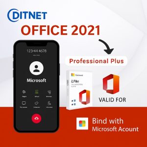 Microsoft Office 2021 Professional Plus license with Microsoft account binding by DITNET